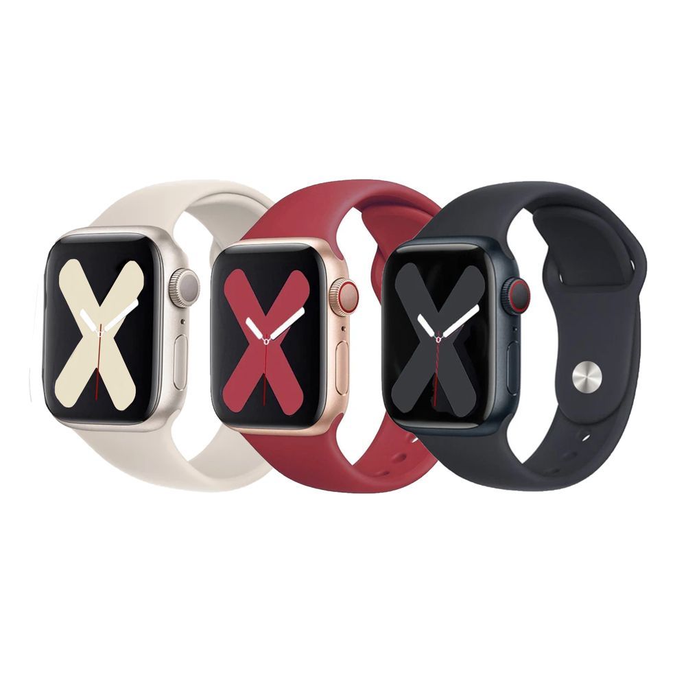 Ремінець для Apple Watch Band Silicone Two-Piece 42/44/45/49 mm