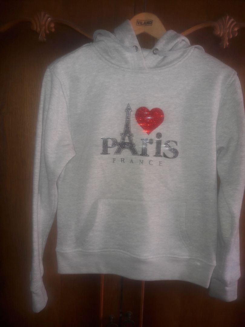 Толстовка-худи I love Paris