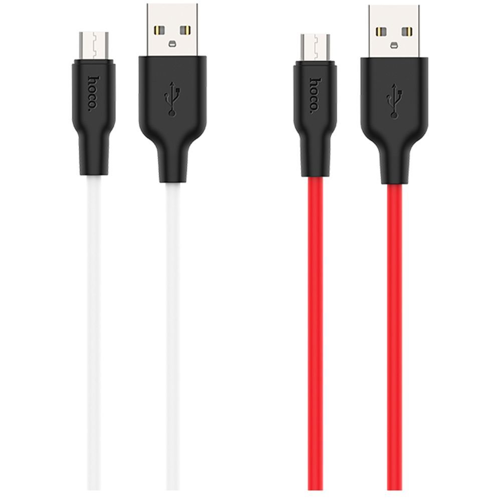Кабель USB Hoco X21 Plus Silicone Micro