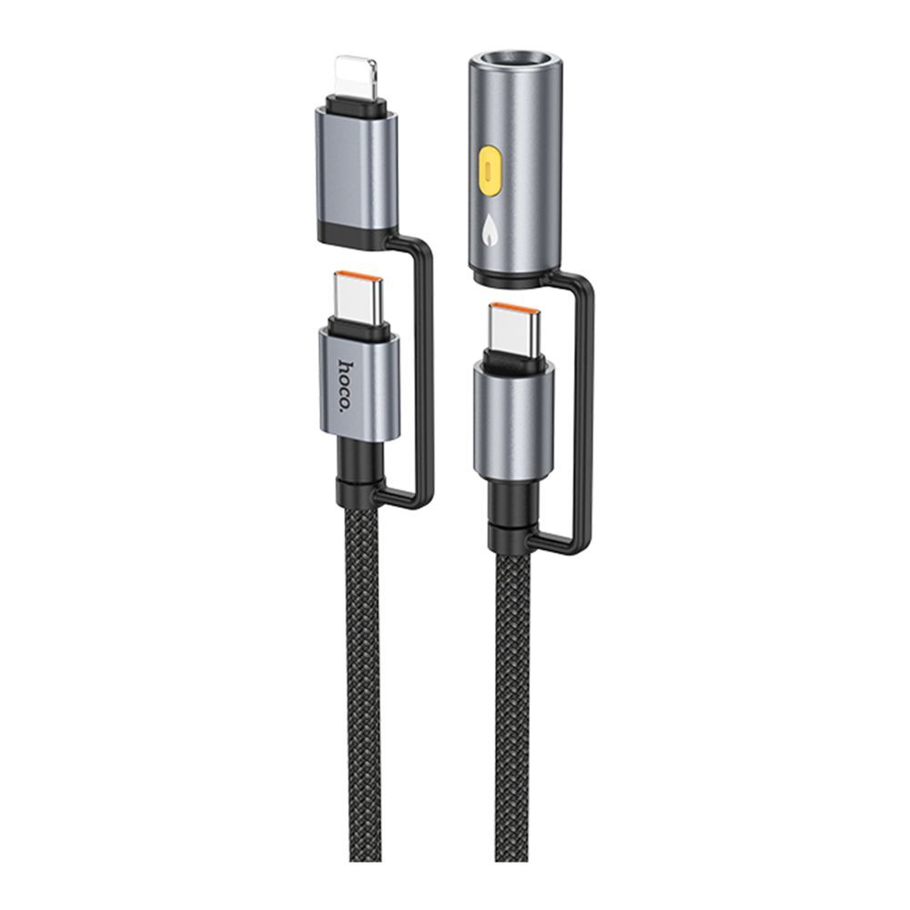 Кабель USB Hoco U138 USB-C/iP to USB-C/Cigarette Lighter 1.2m